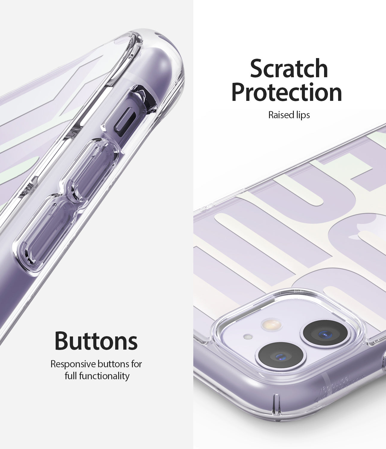 scratch protection / repsonsive buttons
