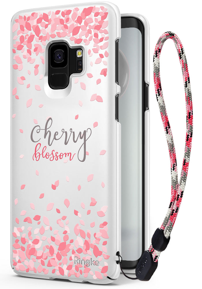Galaxy S9 Case | Slim (Cherry Blossom) - White