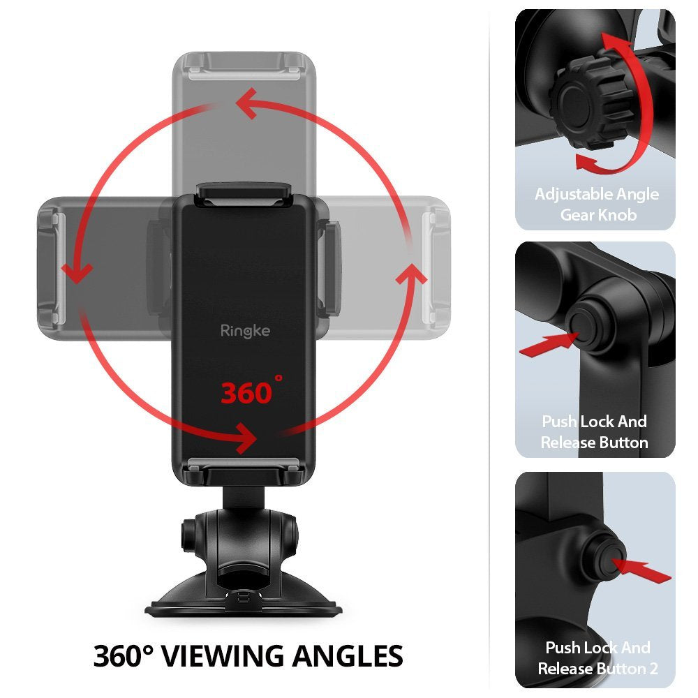 ringke monster car mount - free 360 degrees rotation