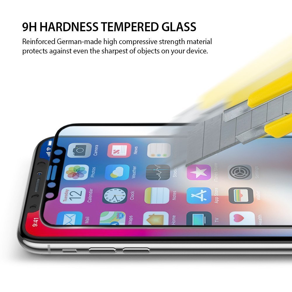 ringke invisible defender tempered glass screen protector for iphone x