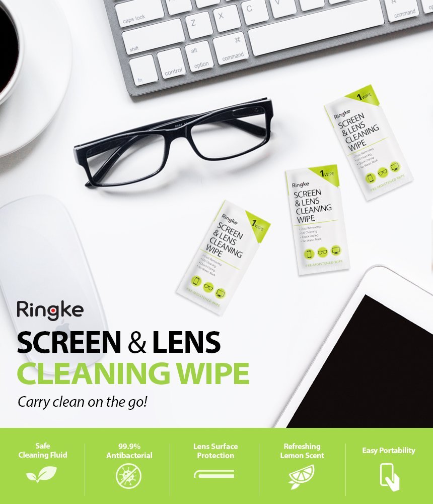 ringke screen and lens cleaning wipes 50 pack