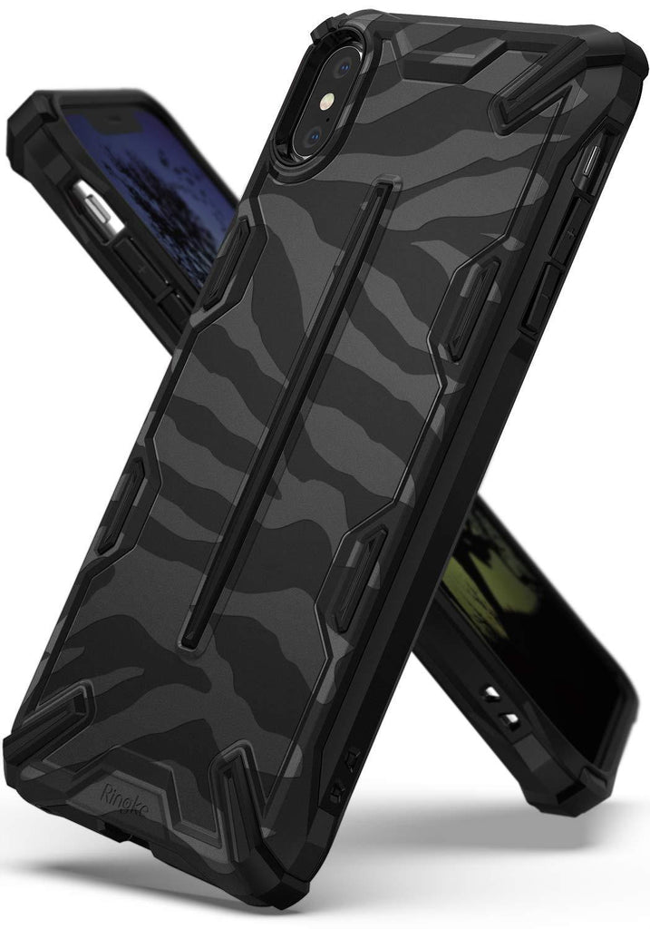 ringke dual-x for iphone xs case cover main zebra black