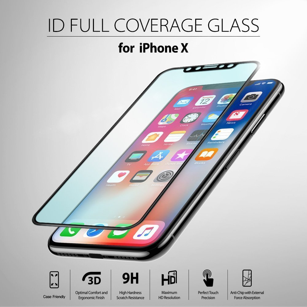 ringke invisible defender tempered glass screen protector for iphone x main