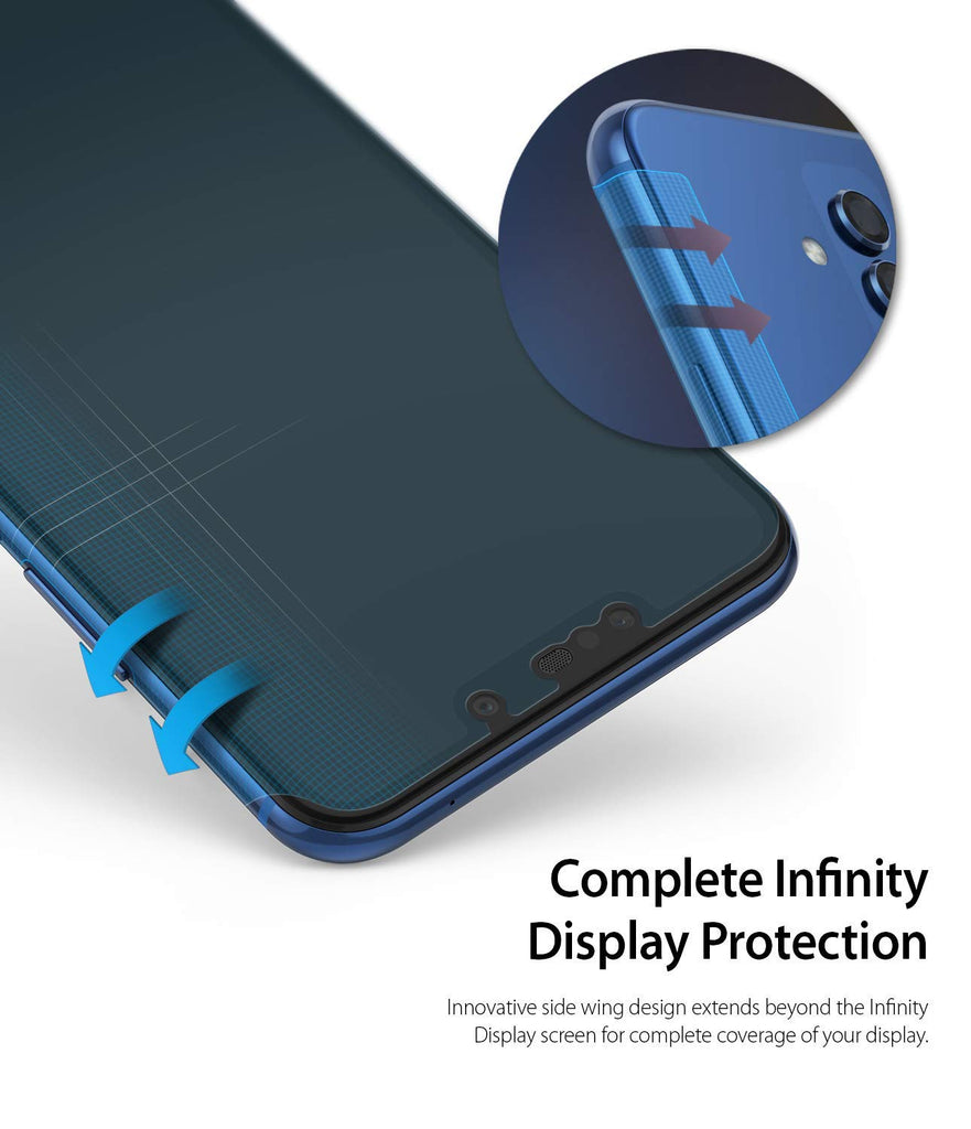 complete infinity display protection with innovative wing system
