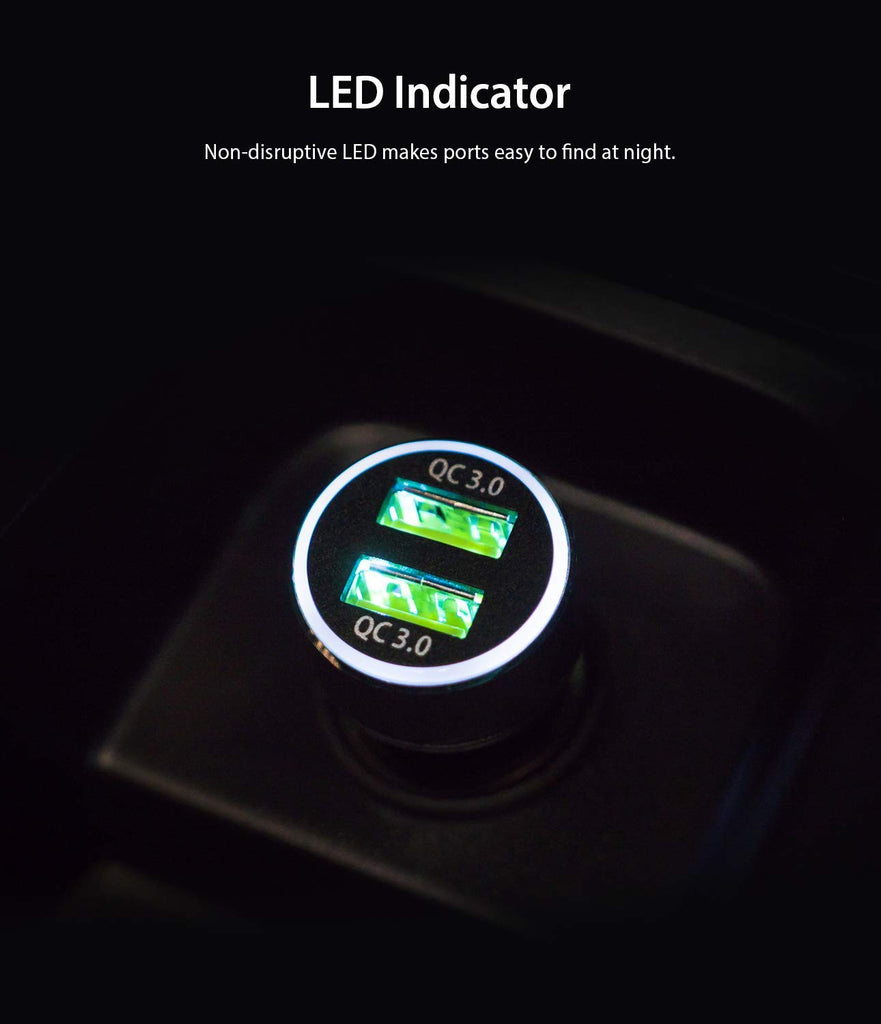 ringke realx2 quick charge 3.0 with an led indicator