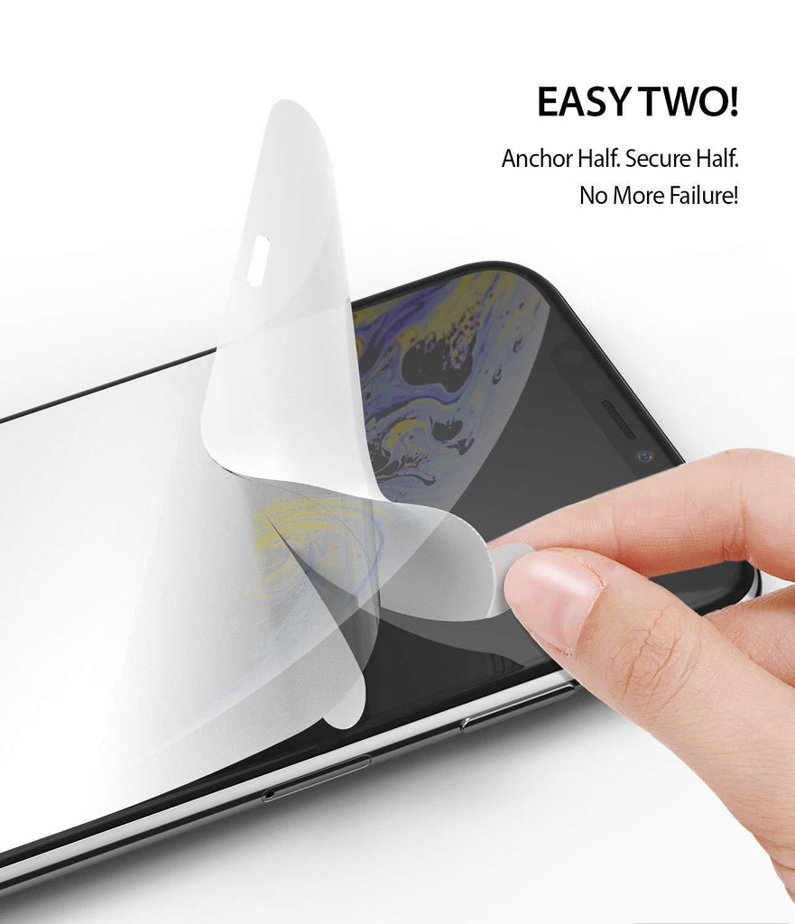ringke dual easy film for iphone xs screen protector easy step two