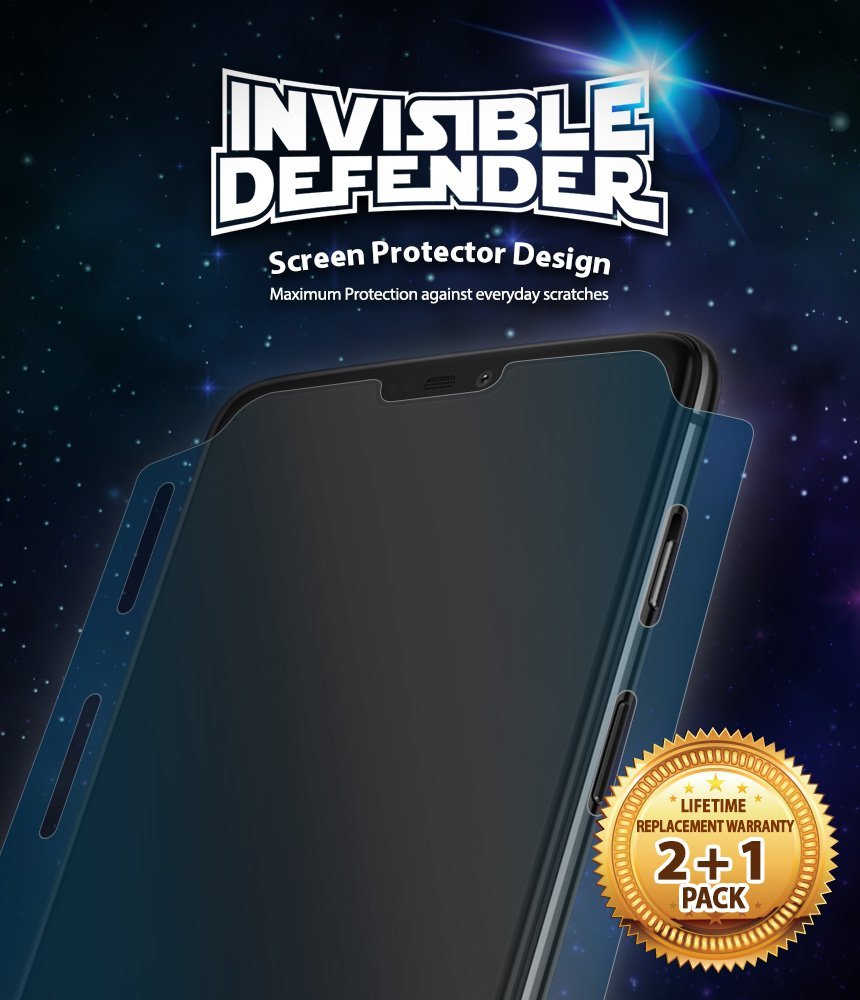 oneplus 6 invisible defender full coverage 3 pack