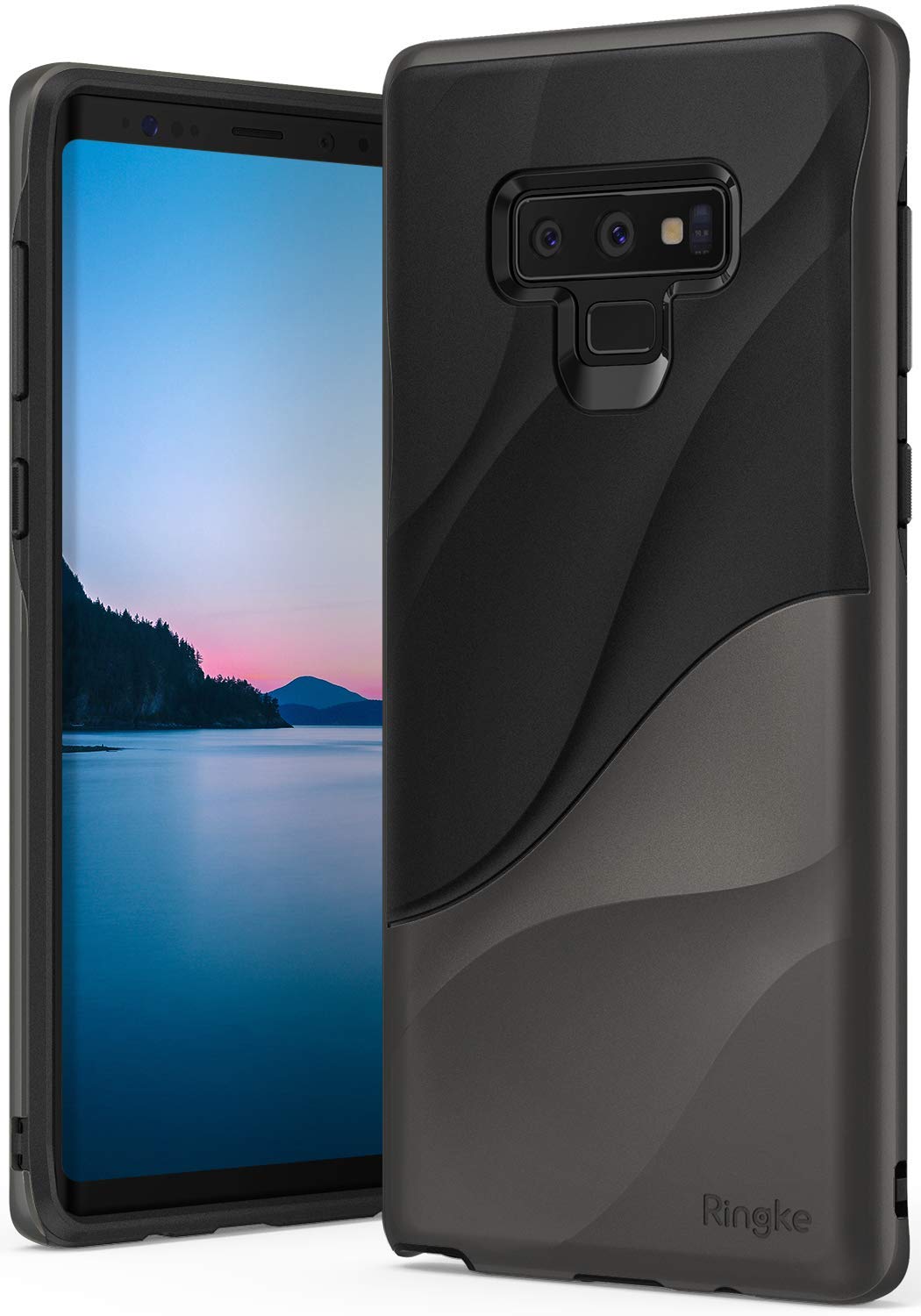 galaxy note 9 wave case metallic chrome