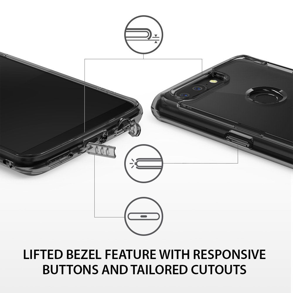 lifted bezel feature with responsive buttons