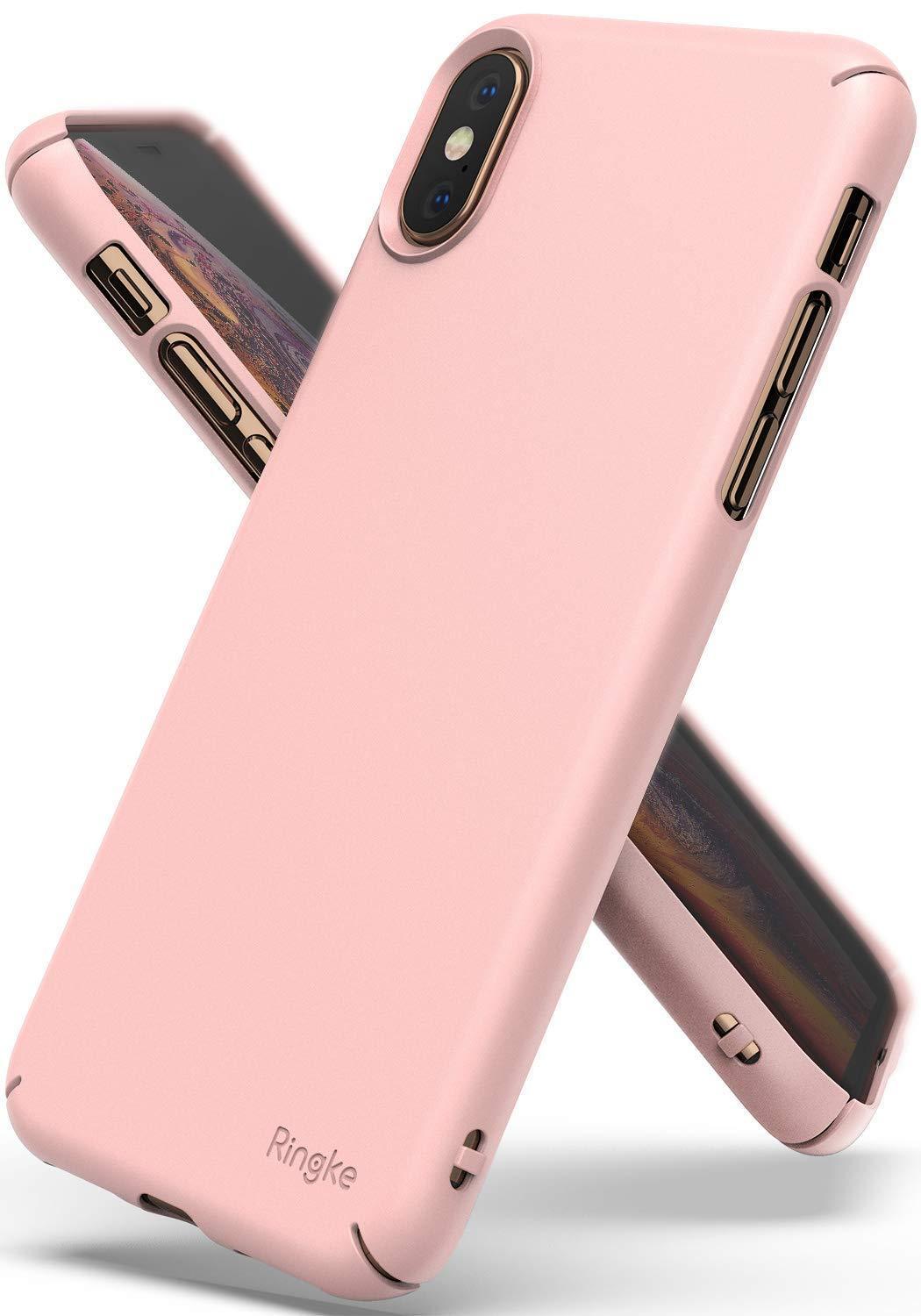ringke slim for apple iphone xs case cover peach pink
