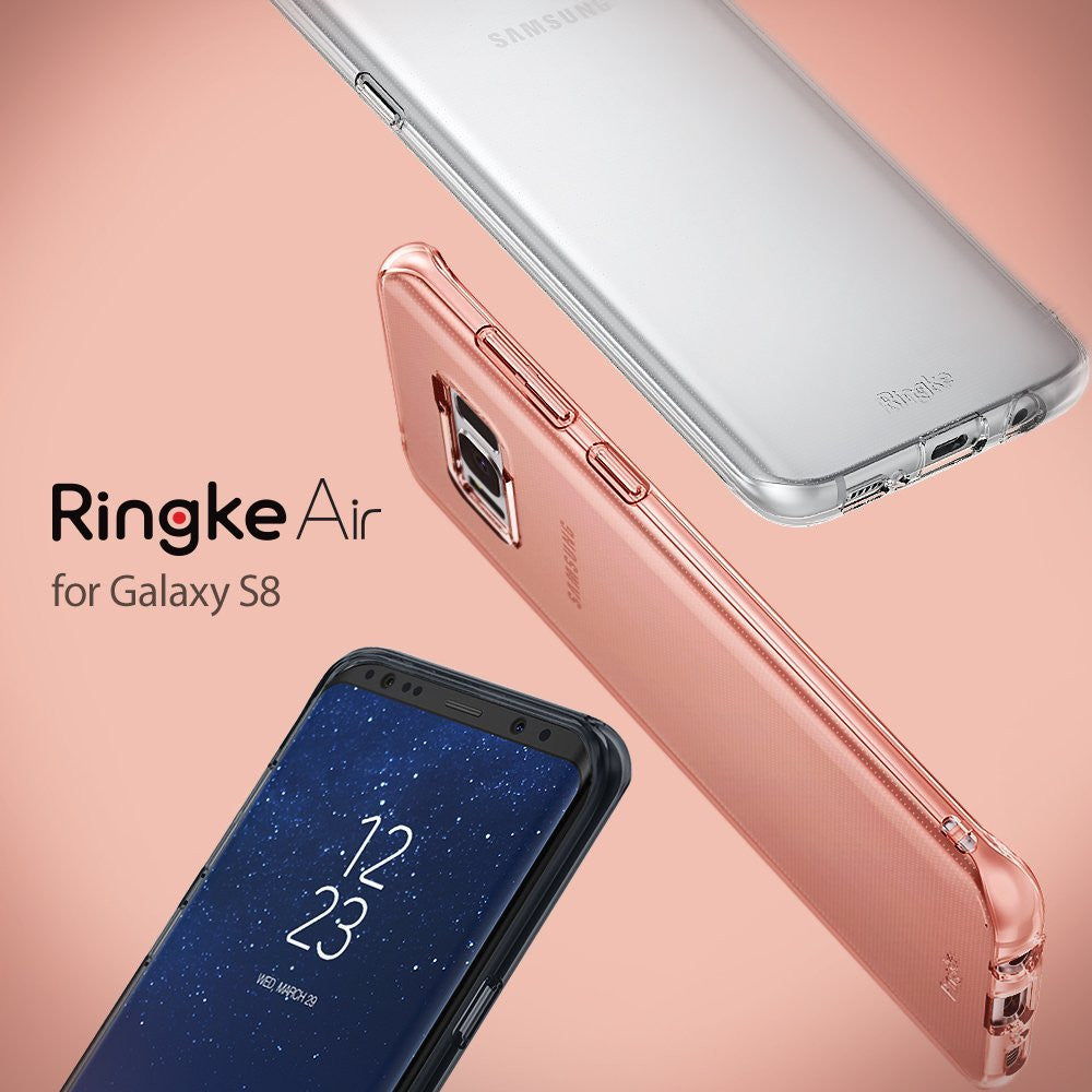 samsung galaxy s8 case ringke air case extreme lightweight thin transparent soft flexible tpu case