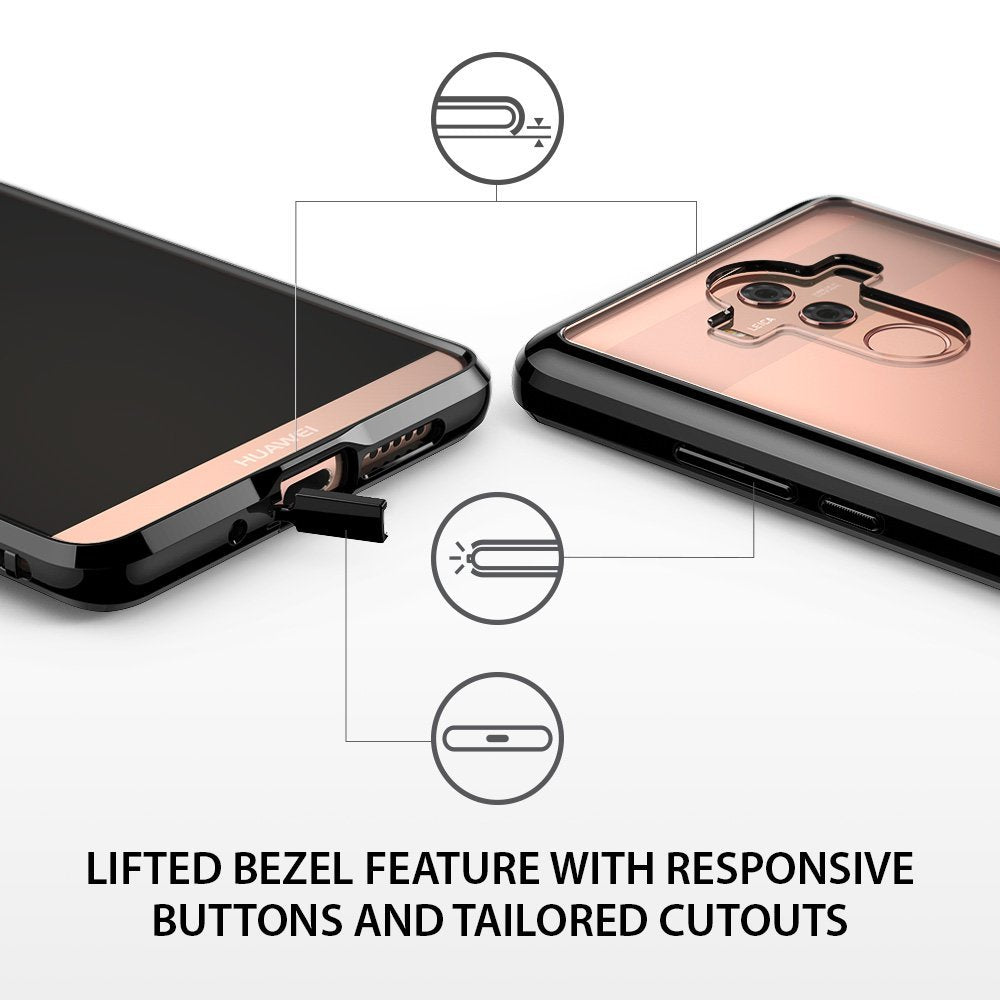 lifted bezel feature with responsive buttons and tailored cutouts