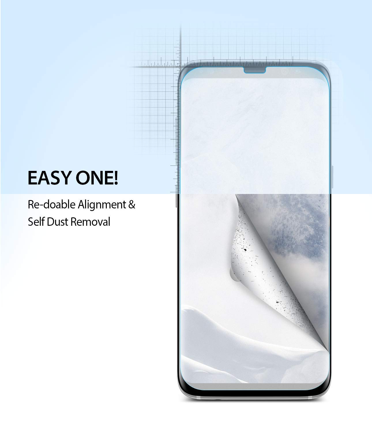 galaxy s8 plus dual easy full cover screen protector 2 pack