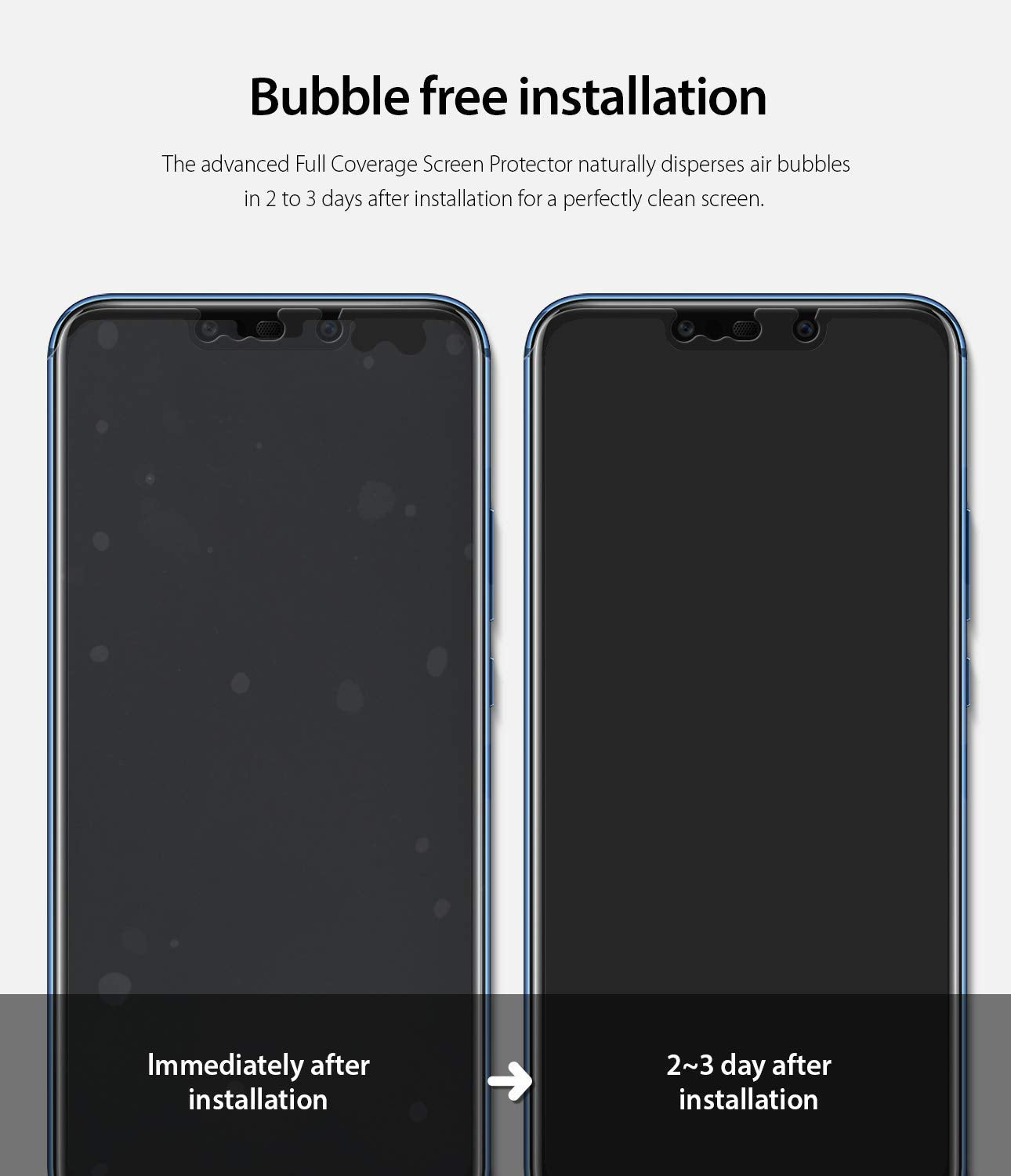 bubble free installation