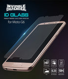 moto g6 invisible defender tempered glass screen protector