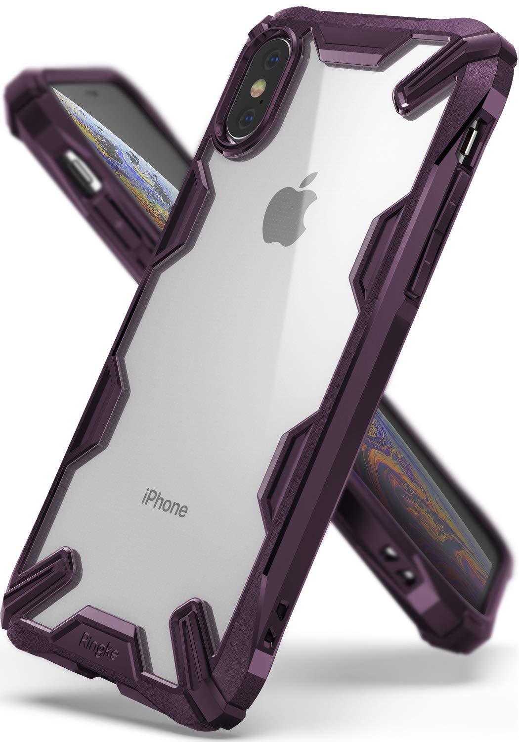 ringke fusion-x for apple iphone xs case cover lilac purple main