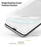galaxy s8 plus dual easy full cover screen protector 2 pack