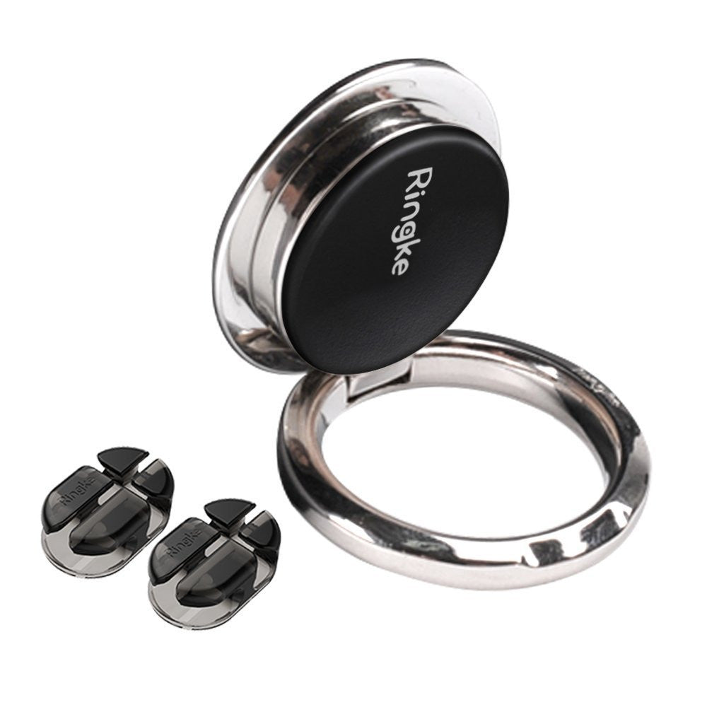ringke ring value pack 2 free mount holder cradle 360 rotation grip kickstand holder silver