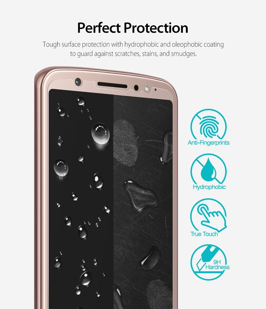 moto g6 invisible defender tempered glass screen protector