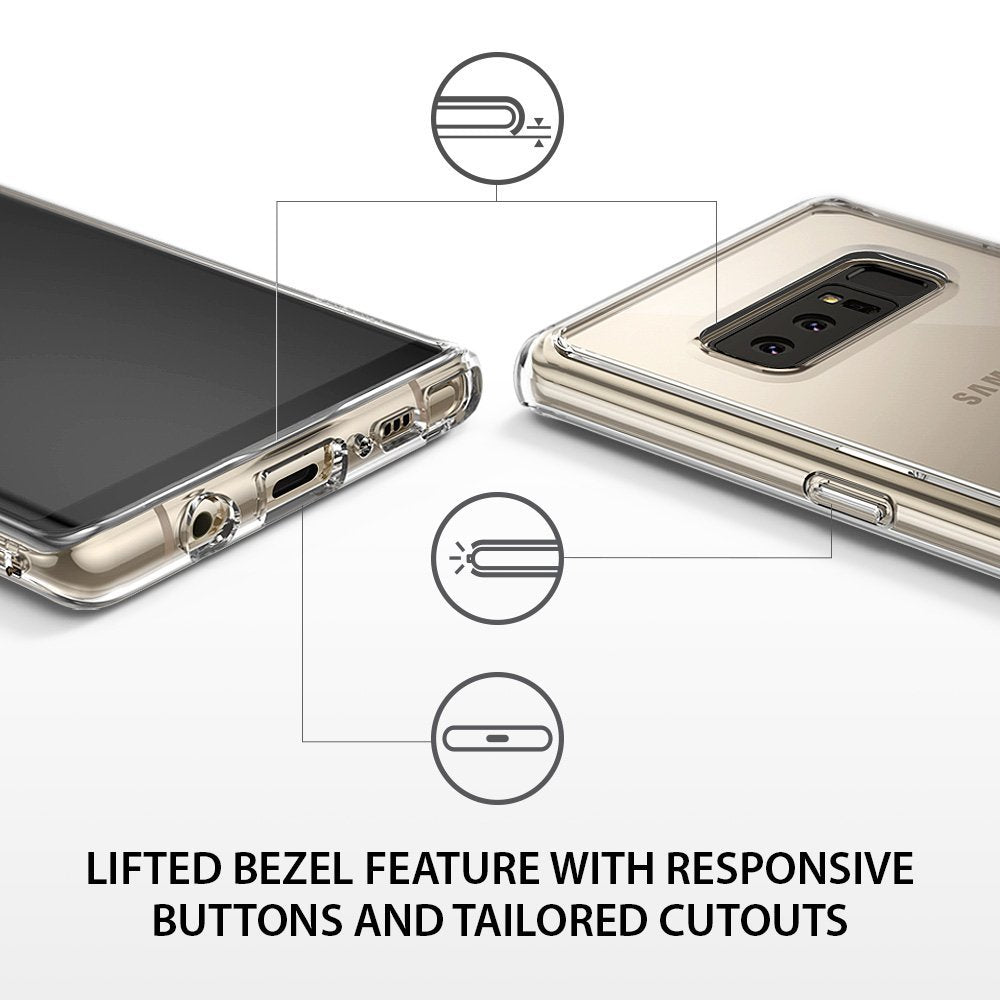 lifted bezel feature with responsive buttons and tailored cutouts