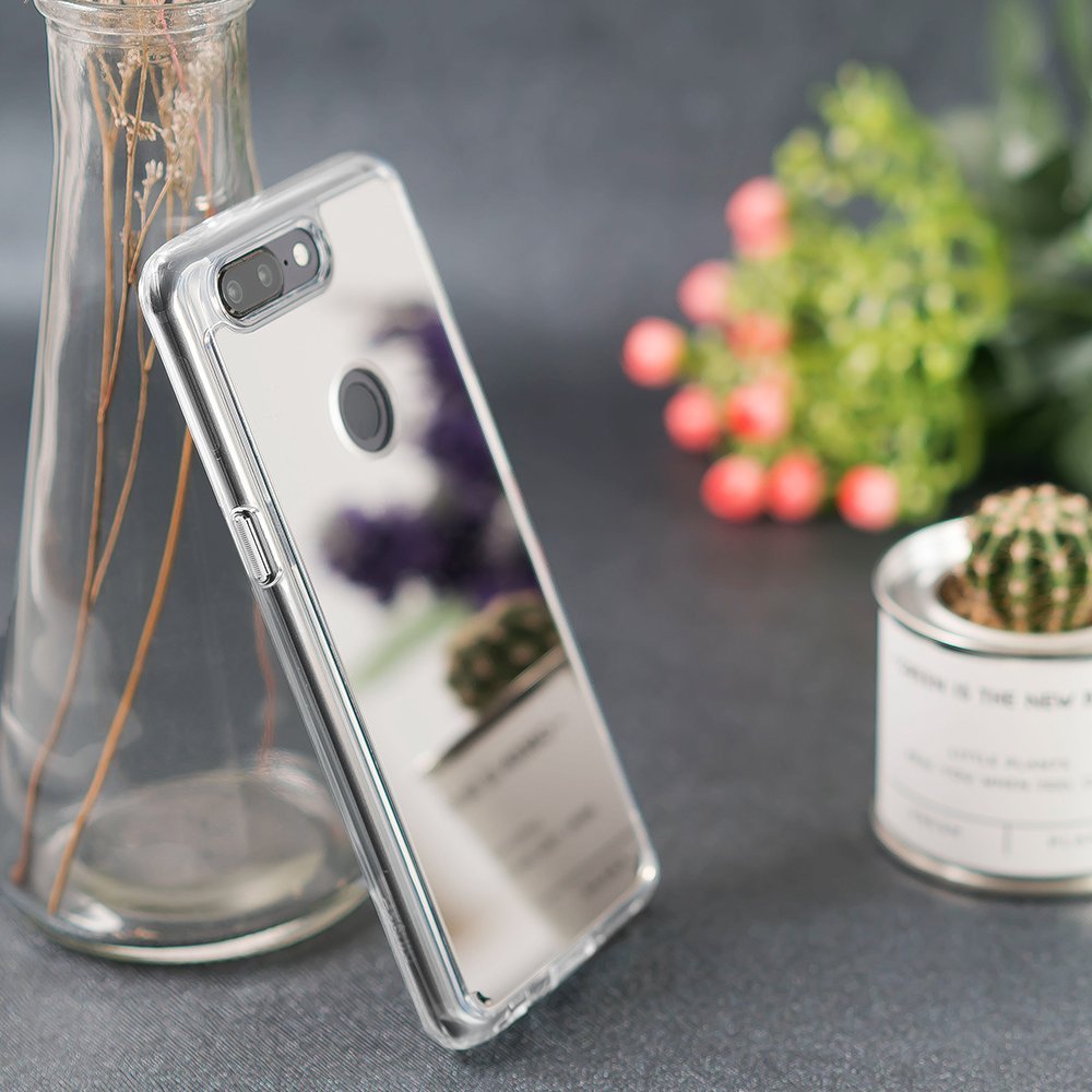 oneplus 5t case - ringke fusion mirror silver