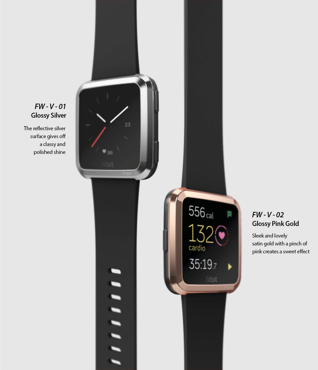 Fitbit Versa [Bezel Styling]_Glossy Silver