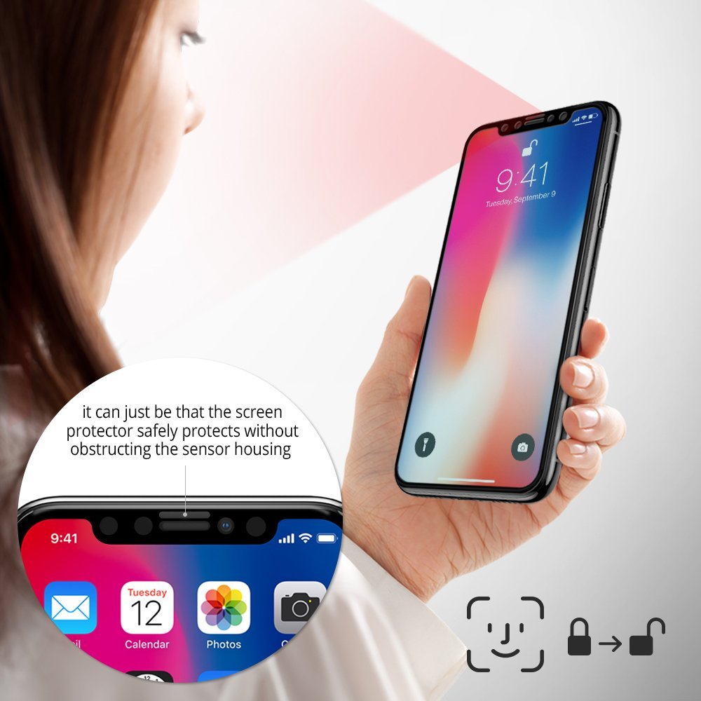 ringke invisible defender tempered glass screen protector for iphone x