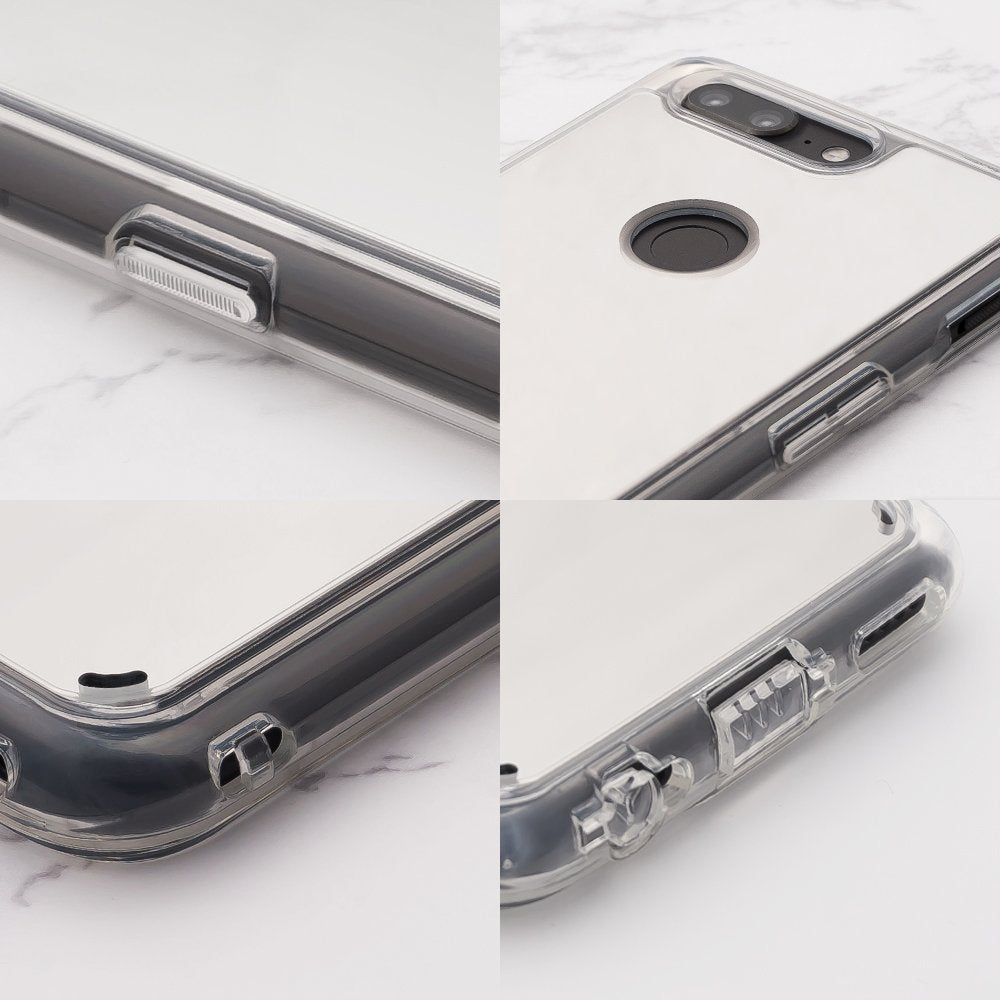 oneplus 5t case - ringke fusion mirror silver