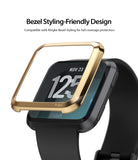 Fitbit Versa Screen Protector Invisible Defender Glass, ringke bezel styling friendly design
