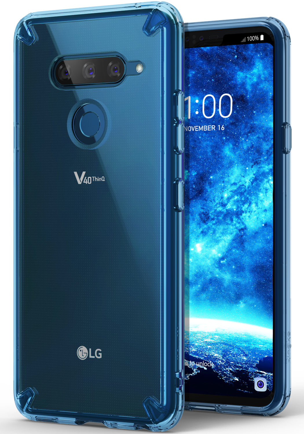 LG V40 ThinQ Case | Fusion - Aqua Blue