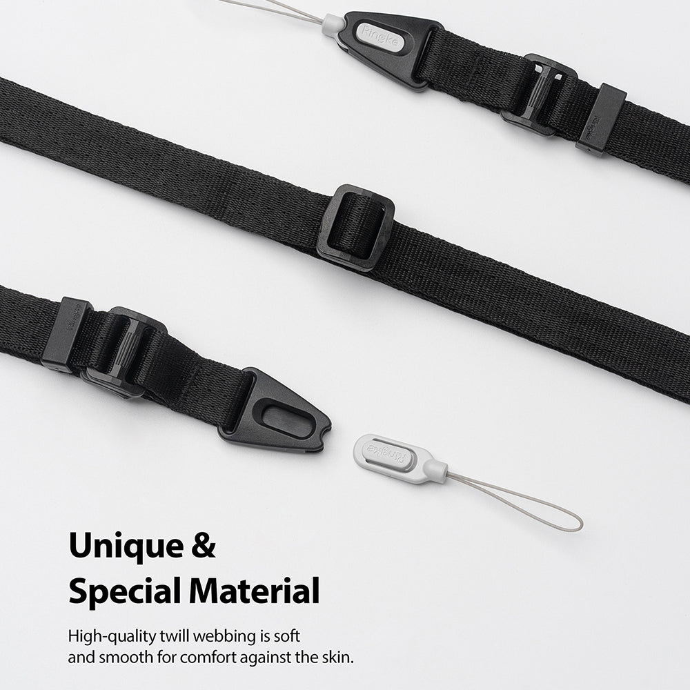 high quality twill webbing is soft and smooth for comfort against the skin