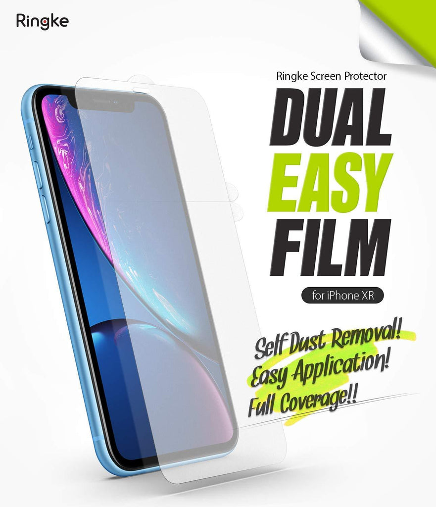 ringke dual easy film for iphone xr screen protector main