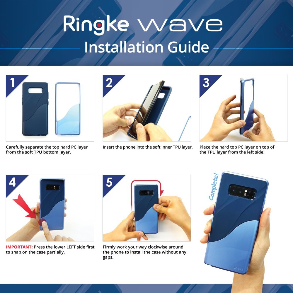 samsung galaxy note 8 ringke wave acse case