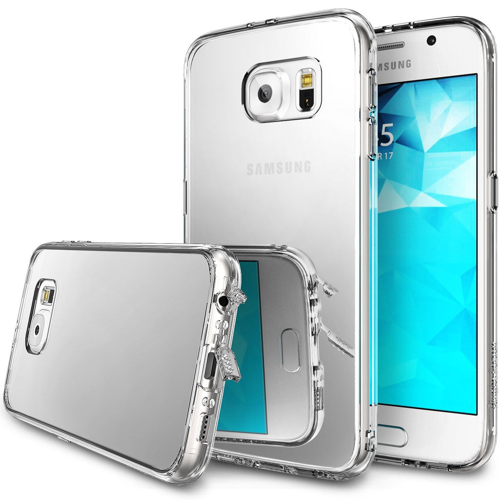 ringke mirror back cover case for galaxy s6 silver
