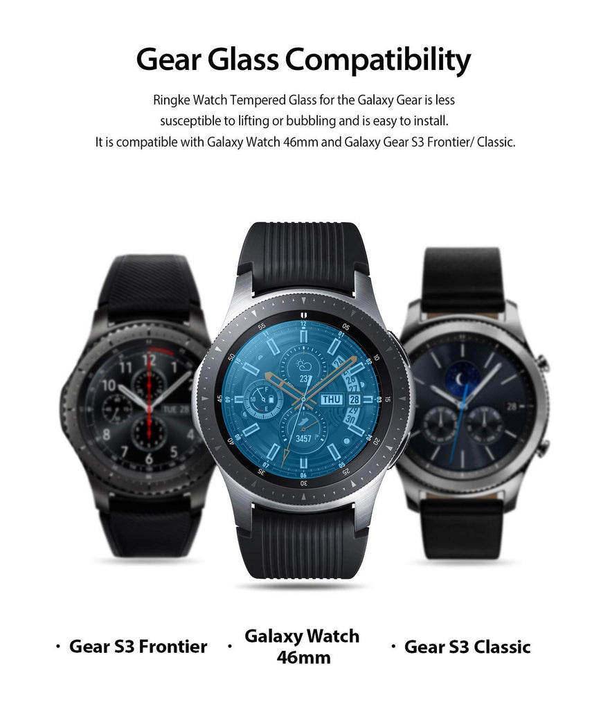 samsung galaxy watch mm gear s3 invisible defender glass compatibility