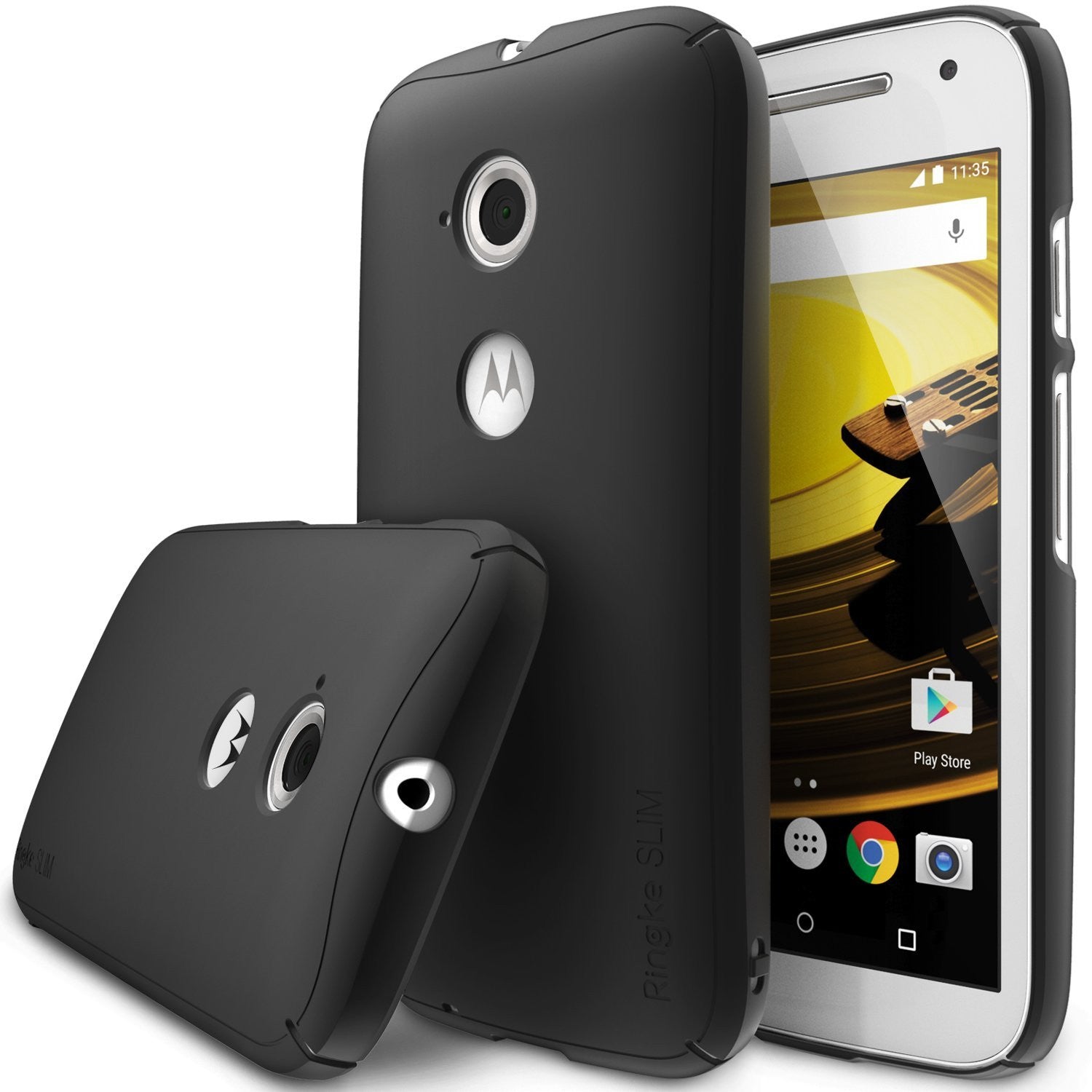 moto e case, ringke slim case lightweight & thin superior coaring pc hard case