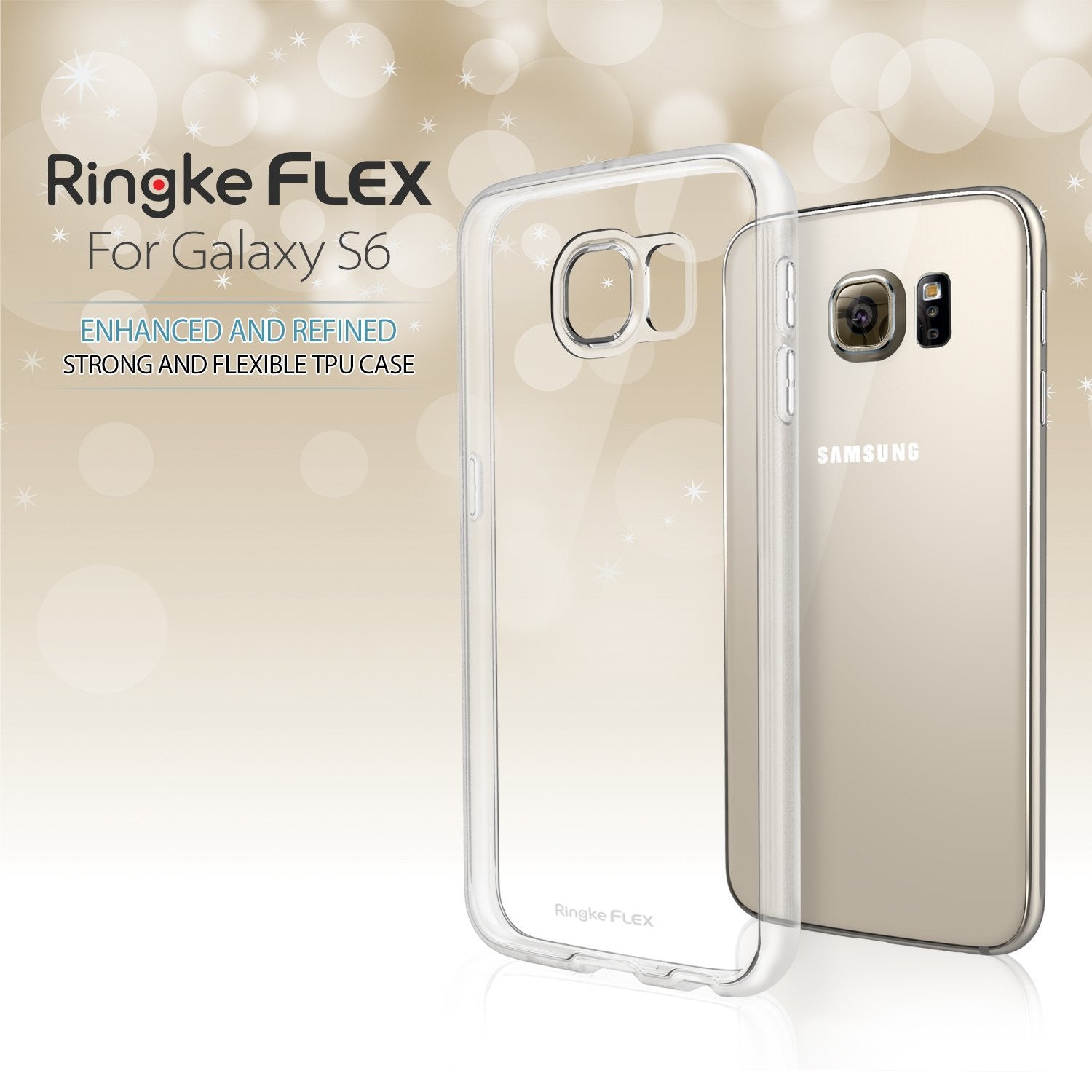 ringke flex clear back cover case for galaxy s6