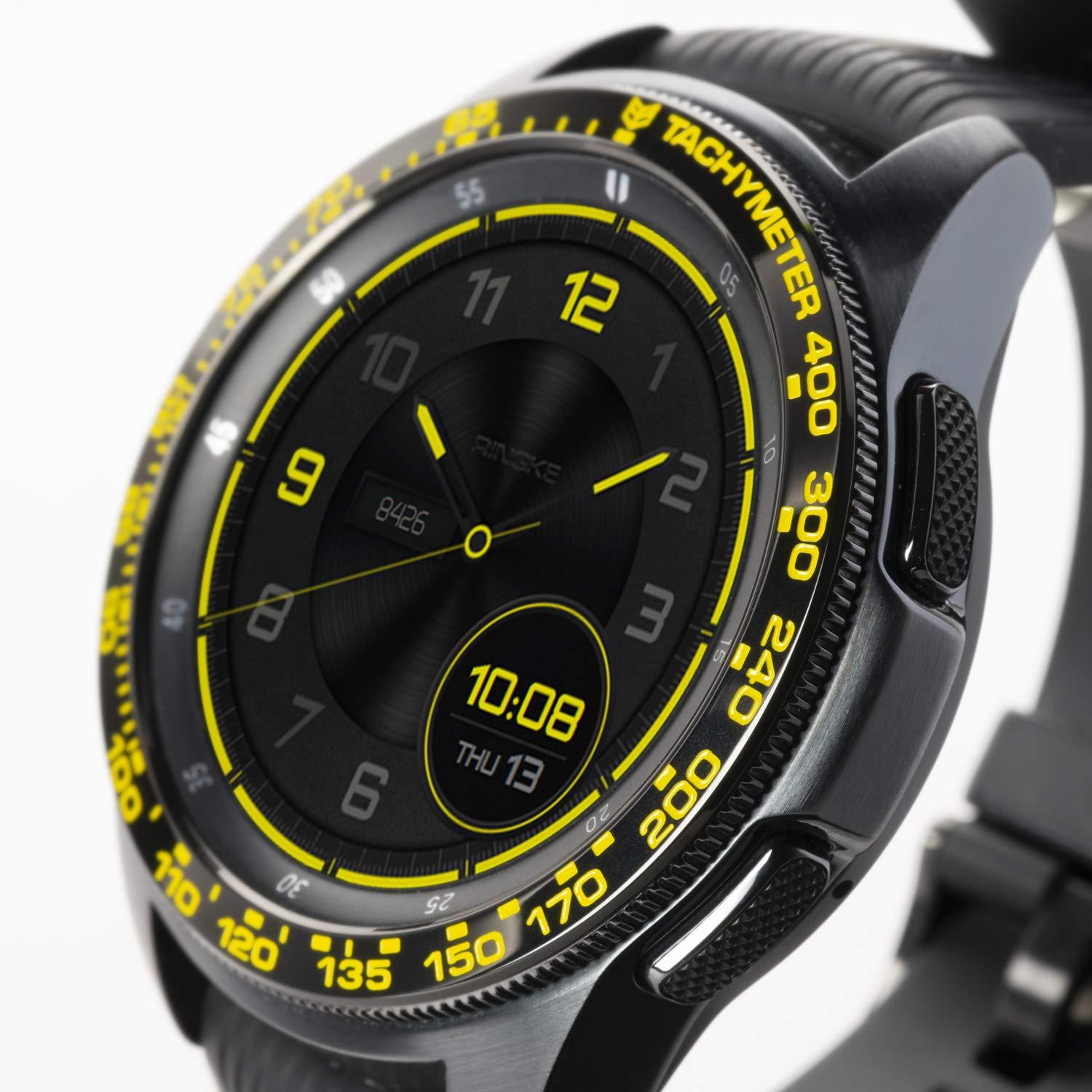 a close up shot of ringke bezel stlying silver stainless steel 42-04