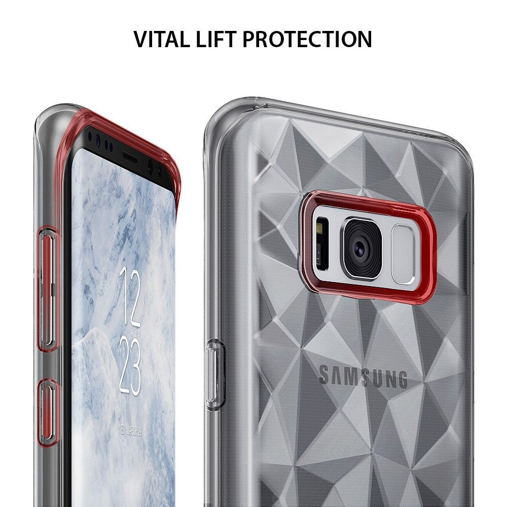 ringke air prism design back 3d flexible cover case for galaxy s8 