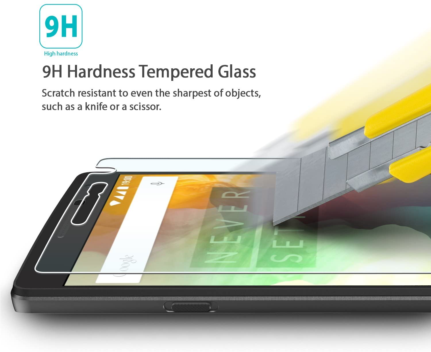 9h hardness tempered glass