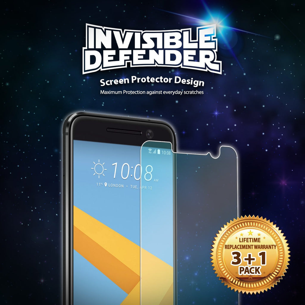 htc 10 invisible defender 3+1 pack