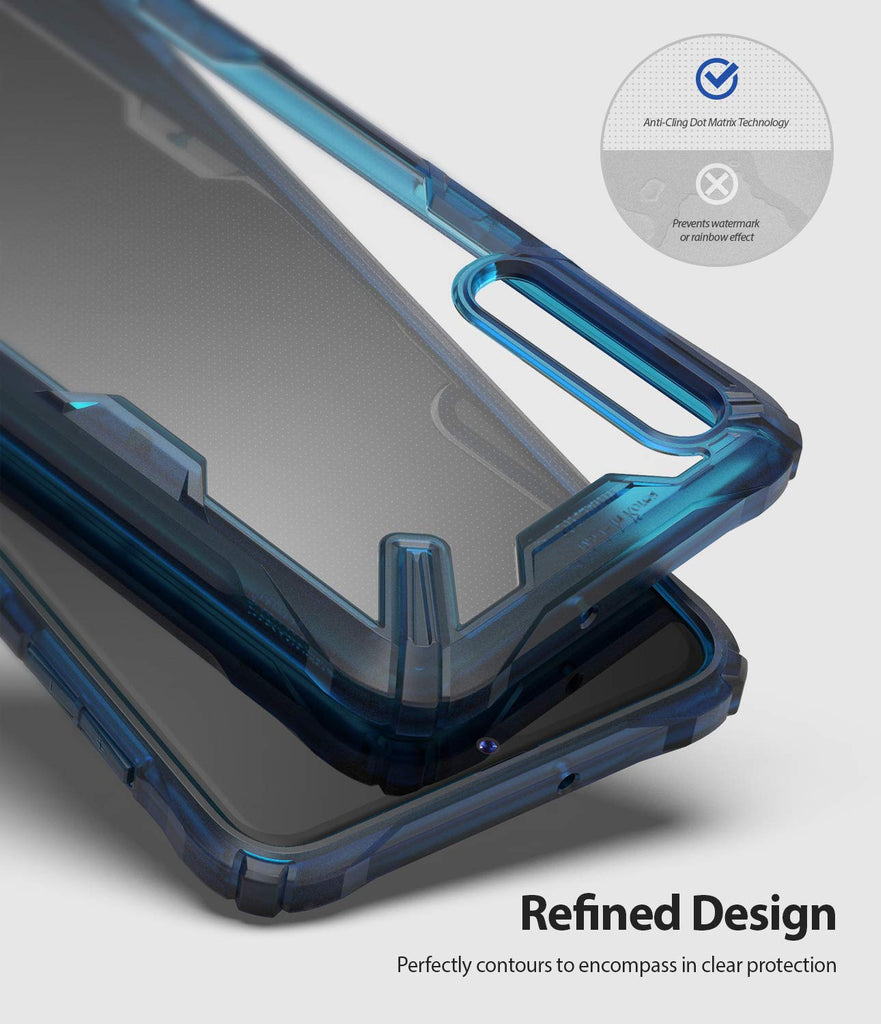 refined design that perfectly contours to encompass in clear protection