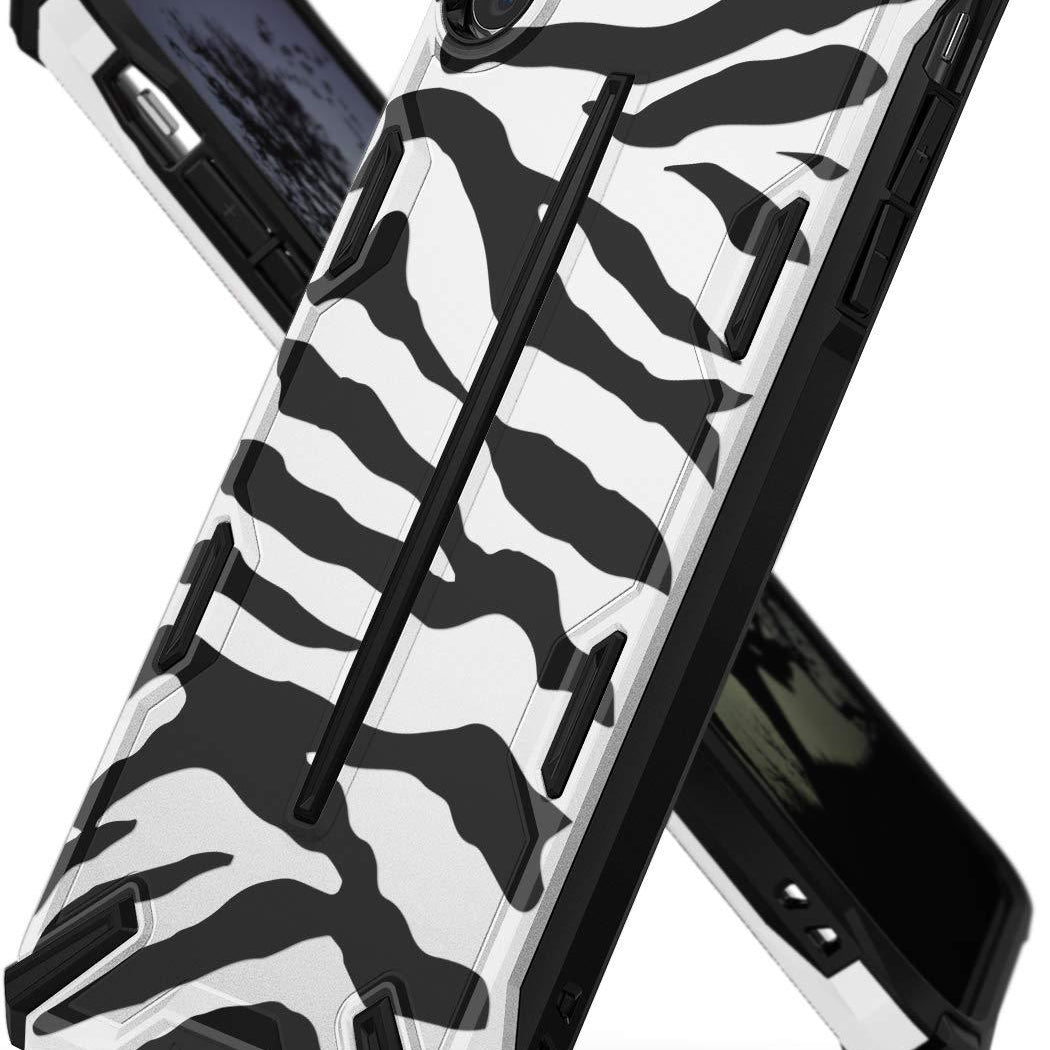 ringke dual-x for iphone xs case cover main zebra white
