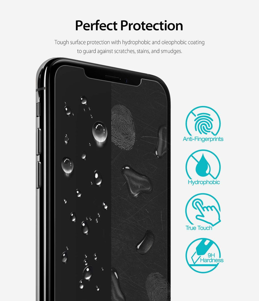 ringke tempered glass screen protector for iphone xs max