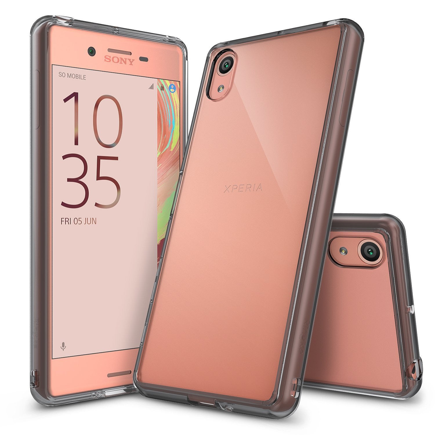 xperia x case, ringke fusion case crystal clear pc back tpu bumper case