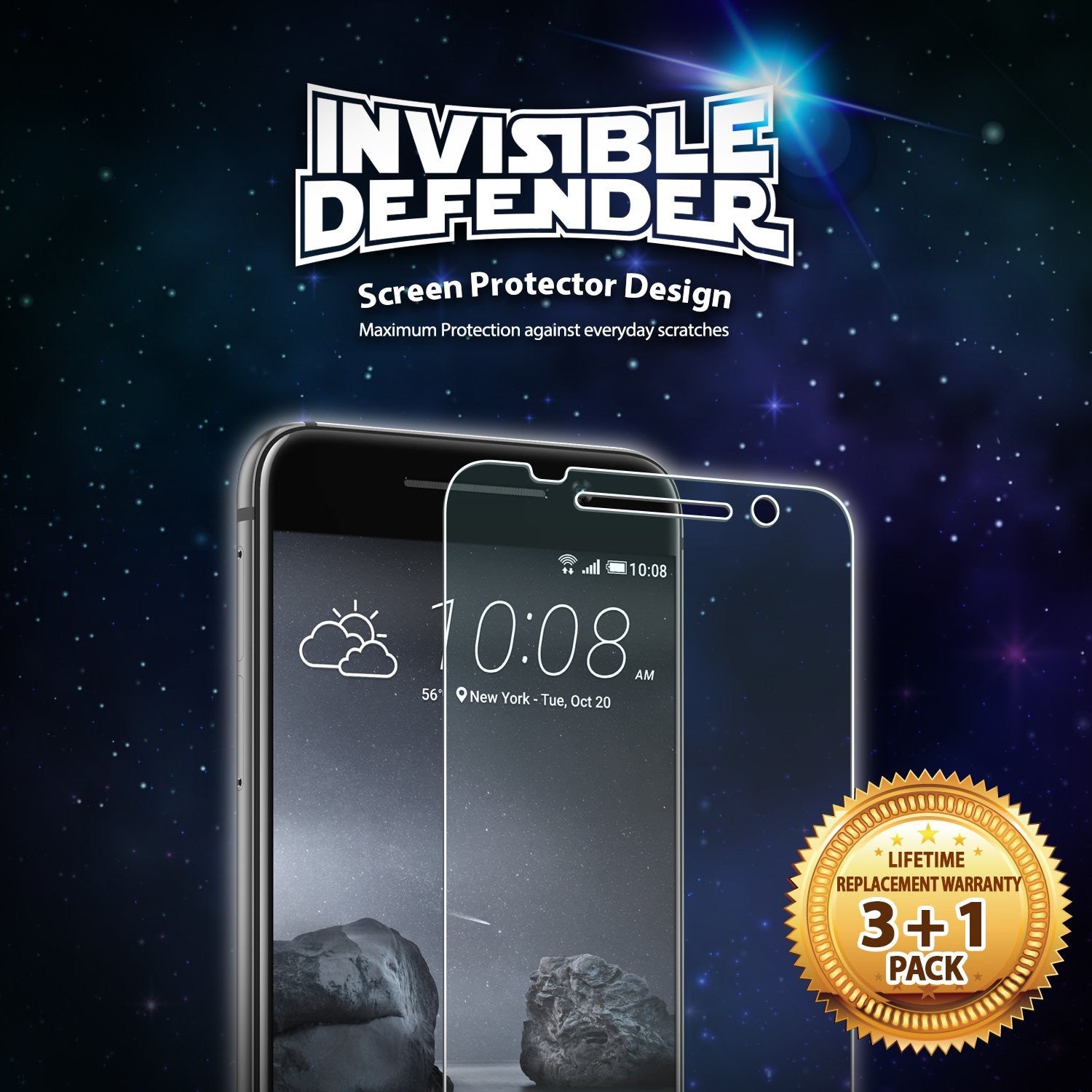 htc one a9 invisible defender 3+1 pack