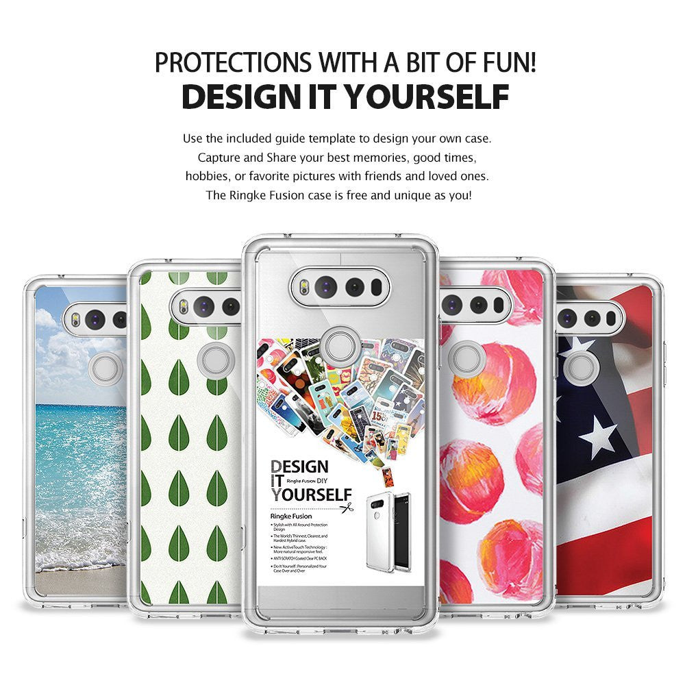 lg v20 case ringke fusion case crystal clear pc back tpu bumper case