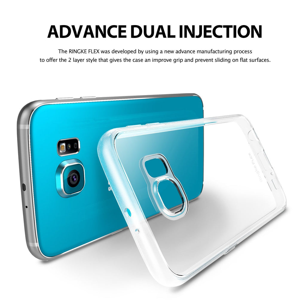 ringke flex clear back cover case for galaxy s6