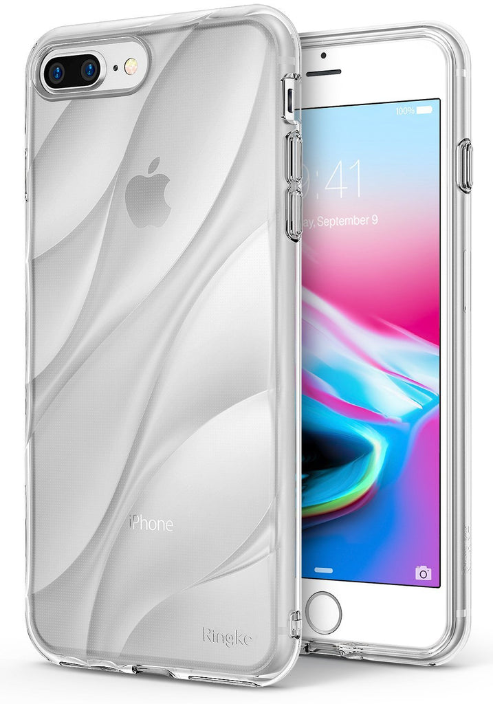ringke flow streamedline design back case cover for iphone 7 plus 8 plus main clear