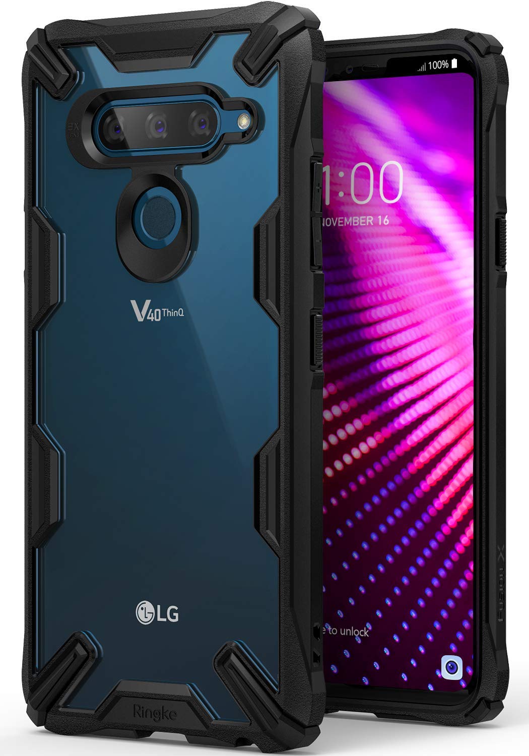 lg v40 thinq fusion-x case black
